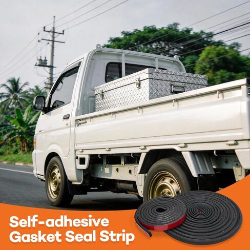 سدادة الطقس المزدوجة شديدة التحمل لصندوق أدوات الشاحنة، شريط ختم بطول 15 قدمًا وحشية مسطحة بطول 8 أقدام، مجموعة مطاطية ذاتية اللصق للكابينة، والباب، والمركبات الترفيهية، وصندوق الأدوات لمنع الماء والغبار والضوضاء in Kuwait