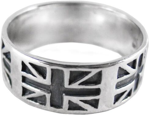 خاتم من الفضة الاسترليني علم الاتحاد البريطاني in Kuwait