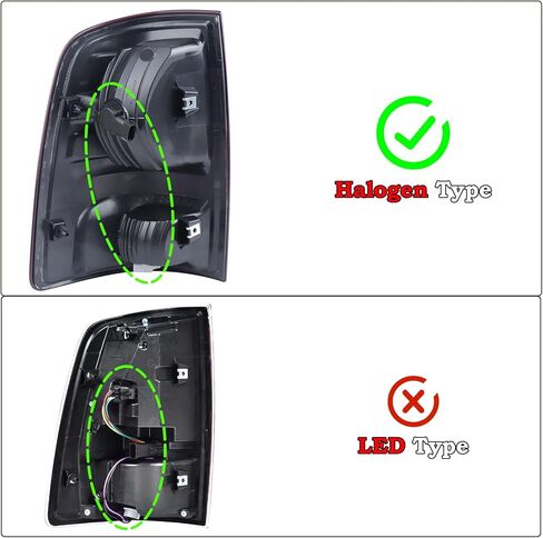 A Pair Halogen Tail Light Assembly Fit for 2009-2018 Dodge Ram 1500 2500 3500 Pickup Taillights Rear Light Left Driver and Right Passenger Side Rear Lamp W/Bulbs 55277415AD 55277414AE in Saudi Arabia