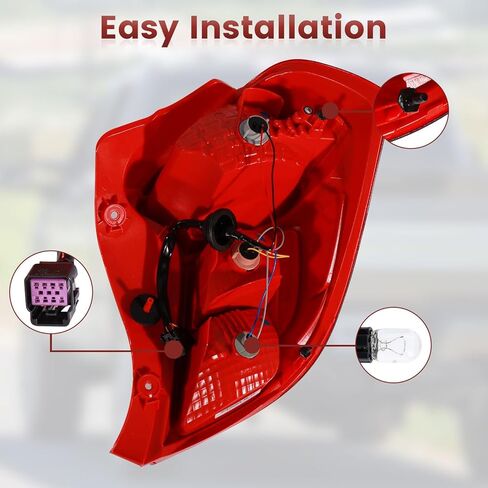 Tail Lights Assembly Compatible with 2016-2022 Chevy Spark OE Style Left Driver Side Rear Light Taillights Replacement for 42607403 in Saudi Arabia