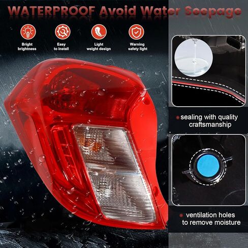 Tail Lights Assembly Compatible with 2016-2022 Chevy Spark OE Style Left Driver Side Rear Light Taillights Replacement for 42607403 in Saudi Arabia