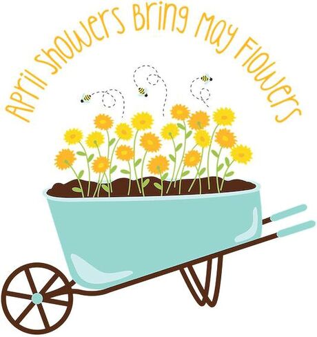 CafePress April Showers تجلب زهور مايو مقاس 5.5 بوصة، شاشة دائرية مغناطيسية للسيارة ومصد مغناطيسي in Saudi Arabia