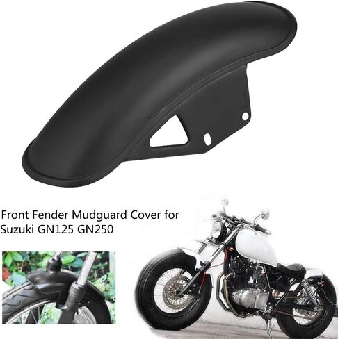 Universal Fit Motorcycle Front Mud Flap Guard Mudguard Fairing Cover for Mud and Water Splash Protection - Black in Saudi Arabia