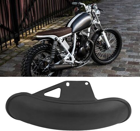 Universal Fit Motorcycle Front Mud Flap Guard Mudguard Fairing Cover for Mud and Water Splash Protection - Black in Saudi Arabia