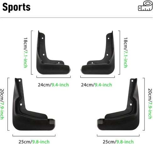 4PCS Car Mud Flaps Splash Guards Mudguards Car Mud Flaps Compatible with Hyundai Elantra 2023 2024 in Kuwait