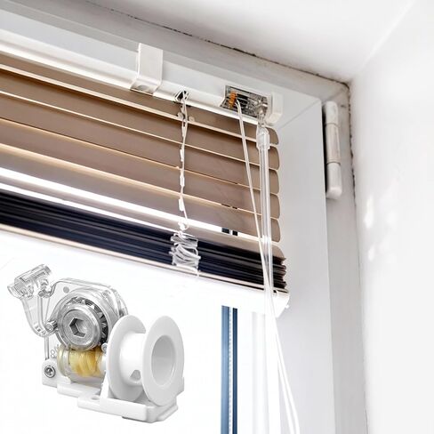 Vin Beauty Blind Tilt Mechanism Replacement Tilt Mechanism for Hexagonal Rod Horizontal Blinds with Transparent Thin Line and Curtain Accessories in Saudi Arabia