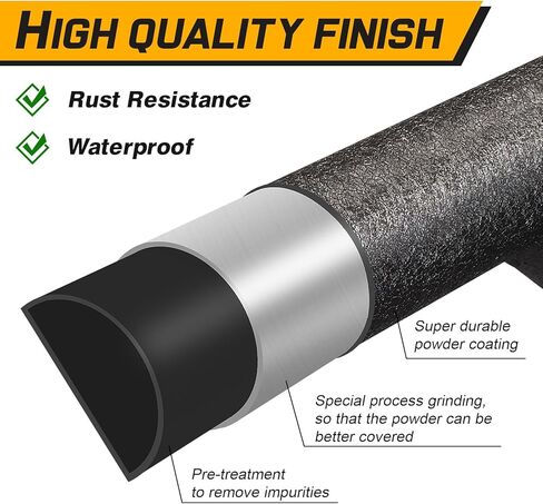 Running Boards Step Bars Compatible with 2019-2026 Chevy Silverado/Sierra 1500 Crew Cab, 2020-2026 Silverado/Sierra 2500HD 3500HD. Black Drop Side Steps, Side Steps Made with Carbon Steel. in Kuwait