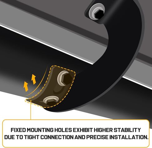 Running Boards Step Bars Compatible with 2019-2026 Chevy Silverado/Sierra 1500 Crew Cab, 2020-2026 Silverado/Sierra 2500HD 3500HD. Black Drop Side Steps, Side Steps Made with Carbon Steel. in Kuwait