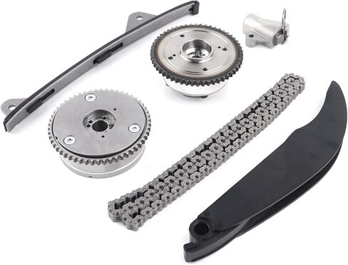 Timing Chain Kit with CVVT Gear Sprockets Compatible with 2017-2021 Elantra/Kona/Veloster, 2017-2022 Kia Forte/Forte5/Soul/Seltos 2.0L, Replaces# 24350-2E700, 243212E010 in Kuwait