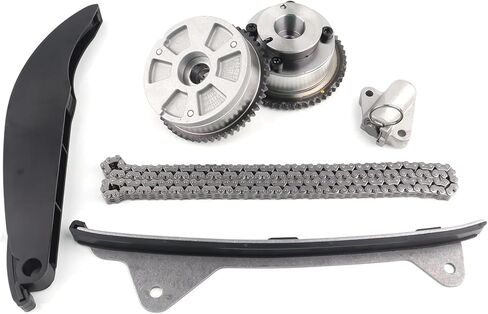 Timing Chain Kit with CVVT Gear Sprockets Compatible with 2017-2021 Elantra/Kona/Veloster, 2017-2022 Kia Forte/Forte5/Soul/Seltos 2.0L, Replaces# 24350-2E700, 243212E010 in Kuwait