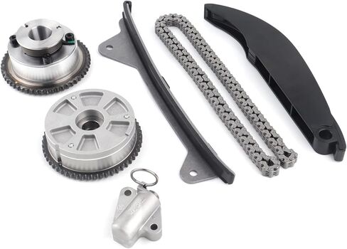 Timing Chain Kit with CVVT Gear Sprockets Compatible with 2017-2021 Elantra/Kona/Veloster, 2017-2022 Kia Forte/Forte5/Soul/Seltos 2.0L, Replaces# 24350-2E700, 243212E010 in Kuwait