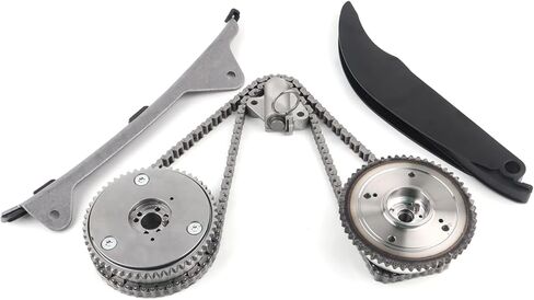 Timing Chain Kit with CVVT Gear Sprockets Compatible with 2017-2021 Elantra/Kona/Veloster, 2017-2022 Kia Forte/Forte5/Soul/Seltos 2.0L, Replaces# 24350-2E700, 243212E010 in Kuwait