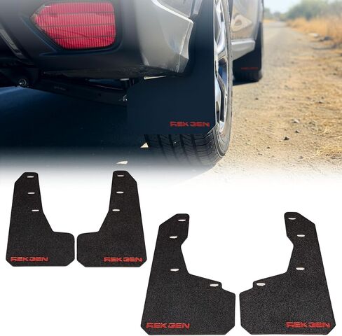 اللوحات الطينية REK GEN المتوافقة مع Subaru Crosstrek 2018-2023 - واقيات الطين المتينة ومجموعة واقيات الرذاذ - مجموعة الملحقات الخارجية الكاملة للسيارات مع أجهزة التثبيت - صناعة أمريكية (برتقالي) in Kuwait