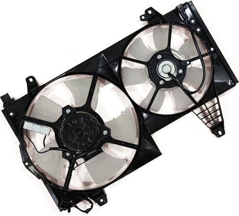 1 PCS Dual Radiator and Condenser Fan Assembly fits Volvo S40,V40 2000 2001 2002 2003 2004 Replacement 308220359, 306230665 in Saudi Arabia