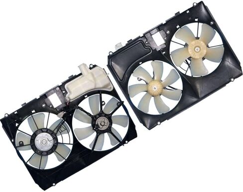 1 X Dual Radiator and Condenser Fan Assembly fits Lexus RX330 2004 2005 2006 Replacement 1636320270, 1636120180, 1636120190 in Saudi Arabia