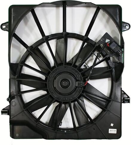 1 Piece Dual Radiator and Condenser Fan Assembly fits Dodge Nitro 2007 2008 2009 2010 2011 Replacement 68003974AB in Saudi Arabia
