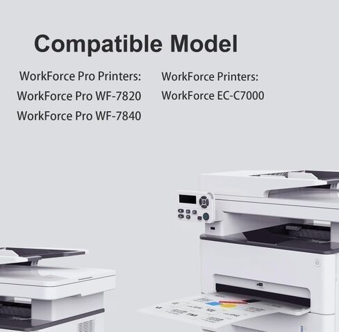 812XL Black Ink Cartridges Remanufactured for epson 812xl Ink cartridges Combo Pack Work with Work for WF-7840 WF-7820 WF-7310 EC-C7000 Printers(2 Black) in Kuwait