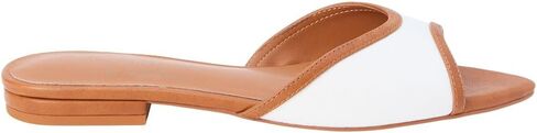 Coconuts by Matisse Womens Jess Slide Casual Sandals Casual - Brown, White in Kuwait