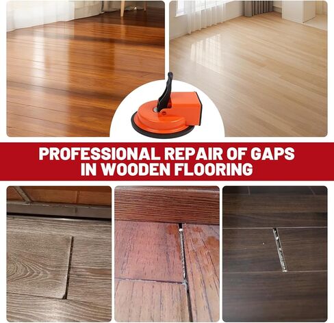 Floor Gap Fixer Tool Kit with 2 Rubber Mallets, 10 Reusable Sticky Pads, Suction Cup - Heavy Duty Laminate Floor Gap Repair Kit for Vinyl Plank & Hardwood Floor in Kuwait