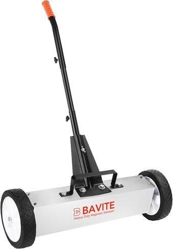 E BAVITE 55lbs Nail Magnetic Sweeper,36 Inches Heavy Duty Telescopic Magnet Broom Large Rolling Nail Finder Magnet Tools with Wheels Cleanup and Long Adjustable Handle for Construction Yard in Kuwait