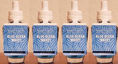 مصابيح Wallflowers Blue Ocean Waves، عبوة من 4 مصابيح قابلة لإعادة التعبئة in Kuwait