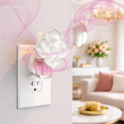 ScentSationals Smile Every Day Scent Charm Plug-in - مكون إضافي للحائط المزخرف لعبوات الزيوت العطرية in Saudi Arabia