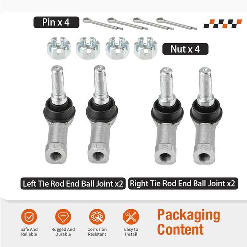 Right + Left Tie Rod End Ball Joint For Can-Am Traxter Quest Outlander Renegade 450 500 570 650 800 850 1000 1999-2024 in Saudi Arabia