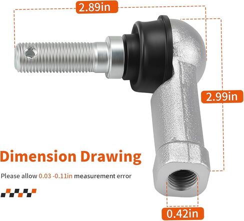 Right + Left Tie Rod End Ball Joint For Can-Am Traxter Quest Outlander Renegade 450 500 570 650 800 850 1000 1999-2024 in Saudi Arabia