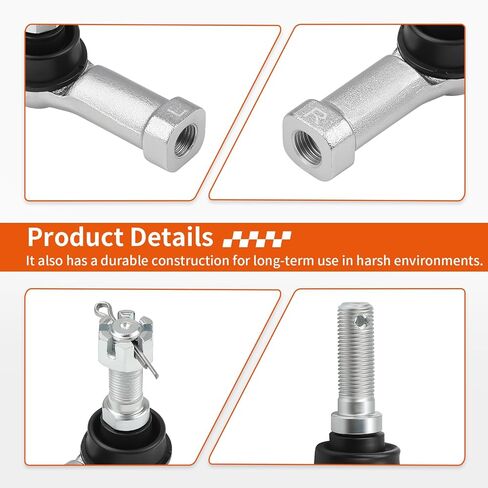 Right + Left Tie Rod End Ball Joint For Can-Am Traxter Quest Outlander Renegade 450 500 570 650 800 850 1000 1999-2024 in Saudi Arabia