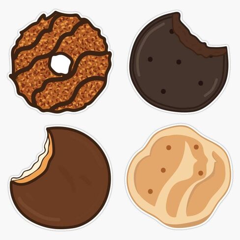 Girl Scout Cookies Sticker Vinyl Bumper Sticker Decal Waterproof 5" in Saudi Arabia