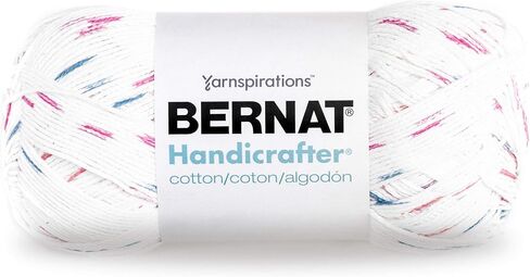 Bernat Handicrafter Cotton Yarn, Gauge 4 Medium Worsted, Salt/Pepper in Saudi Arabia