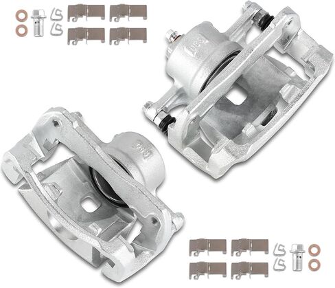 Front Brake Caliper Kit Right + Left Assembly w/Bracket 19B3129 19B3128 Compatible for Toyota Avalon Camry ES350 2007-2018 (Set of 2) in Saudi Arabia