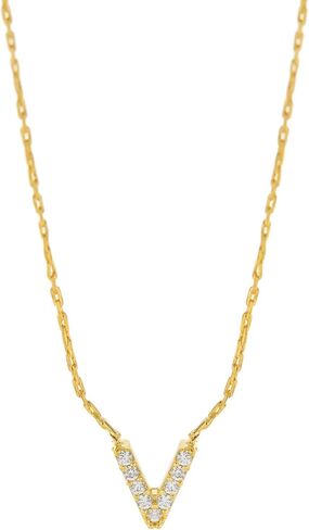 Columbus 14K Gold Dipped Initial Necklace - Personal Letter Pendant Necklace in Kuwait