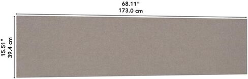 Bush Business Furniture 69W x 16H Acoustic Tackboard in Warm Beige, Polyester Fabric Bulletin Board for 72-inch Hutch in Kuwait