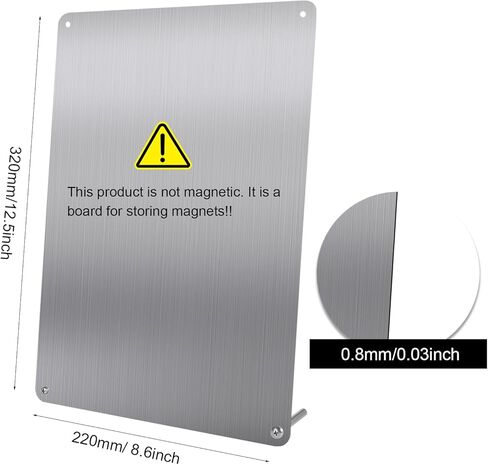 2Pack Magnetic Boards 12.6" x 8.6" Magnet Bulletin Board Magnet Display Suitable for Wall Cubicle Pre-Drilled with Screws in Kuwait