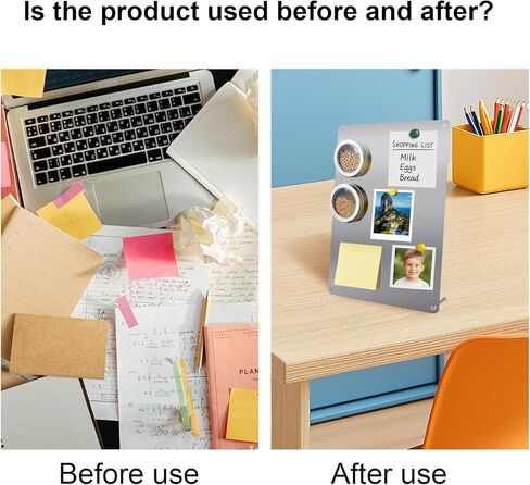 2Pack Magnetic Boards 12.6" x 8.6" Magnet Bulletin Board Magnet Display Suitable for Wall Cubicle Pre-Drilled with Screws in Kuwait