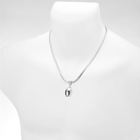 metaltree98 Men's Iced Gold Silver Plated Football Pendant 20" or 24" Maimi Cuban Chain Necklace BCH 1085 in Saudi Arabia