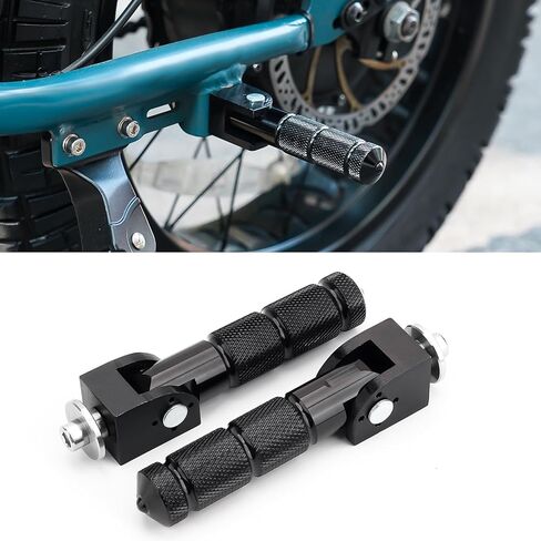 Passenger Foot pegs, Foldable Non-Slip Passenger Footrest Pegs, M8 Rearsets Foot Rest Pegs Pedals for Super 73, Honda, Suzuki, Ducati, Kawasaki, Aprilia,Triumph in Kuwait