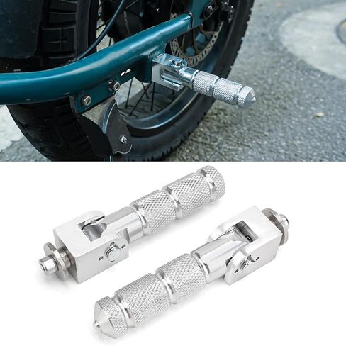 Passenger Foot pegs, Foldable Non-Slip Passenger Footrest Pegs, M8 Rearsets Foot Rest Pegs Pedals for Super 73, Honda, Suzuki, Ducati, Kawasaki, Aprilia,Triumph in Saudi Arabia