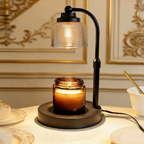 Candle Warmer Lamp with Timer & Dimmable Brightness, Gift for Women Mom Birthday Christmas, Wax Melter for Scented Jar Candles, Home Decor with 2 Bulbs & Warm Light in Saudi Arabia