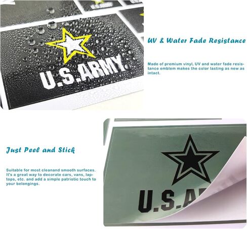 QQSD US Army Flag Sticker Decal in Multiple Sizes, 3 Pack, 11.7 x 8.3 Inches in Saudi Arabia