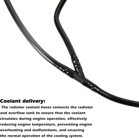 Radiator Overflow Tank Water Hose Compatible with 2013-2016 Ford Escape 2.0L L4 Replaces CV6Z8B081Z in Kuwait