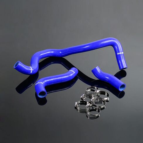 PIT66 Silicone Radiator Coolant Hose Kit,Compatible with 2000-2005 VW MK4 Golf/Bora Audi A3 1.8T 20VT Black with Clamps in Saudi Arabia