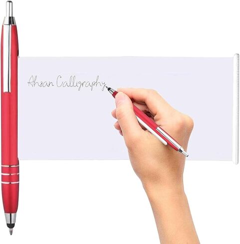 2Pcs Red Pen With Cheat Sheet, Retractable Paper Ball Point Pens For School Office Color Ballpoint Pens, Pens and Refills in Kuwait