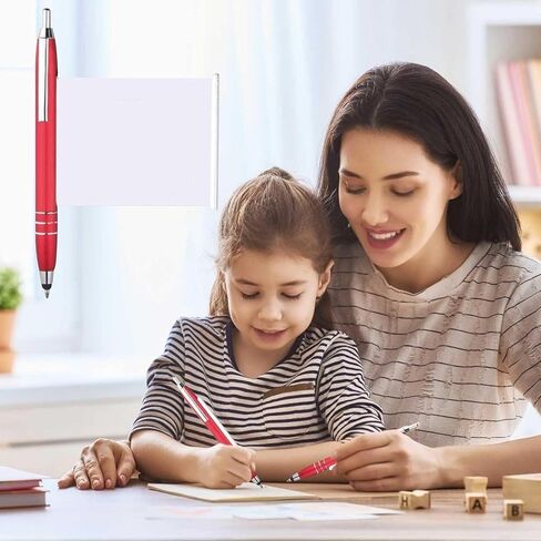 2Pcs Red Pen With Cheat Sheet, Retractable Paper Ball Point Pens For School Office Color Ballpoint Pens, Pens and Refills in Kuwait