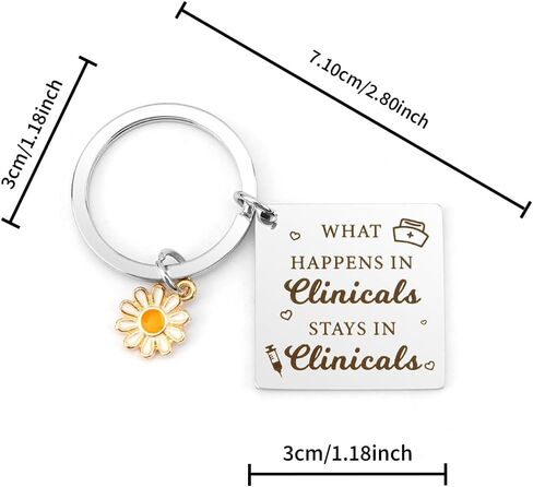 Clinical Gifts for Clinical Instructor Keychain Nurses Week Gifts Appreciation Thank You for Nursing Professor Teacher Nursing Clinical Instructor Gift Valentines Day Mothers Christmas Birthday Gift in Kuwait