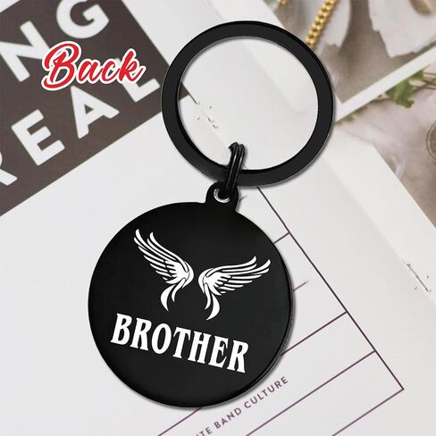 Resdink Brother Memorial Gifts, Sympathy Brother Bereavement Grief Keychain, in Remembrance of Sibling Deceased Present in Saudi Arabia