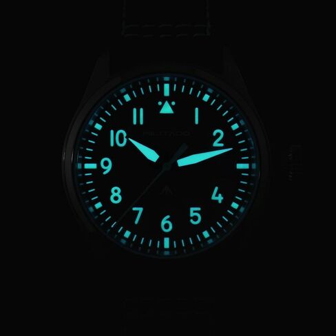 TACTICAL FROG MILITADO ML21 37mm Aviation-Inspired Field Watch, VH31 Sweep/515 Quartz Movement, Sapphire Crystal, BGW9 Lume, 100M Waterproof Men's Casual Dress Watch in Saudi Arabia