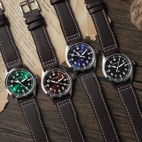 TACTICAL FROG MILITADO ML21 37mm Aviation-Inspired Field Watch, VH31 Sweep/515 Quartz Movement, Sapphire Crystal, BGW9 Lume, 100M Waterproof Men's Casual Dress Watch in Saudi Arabia