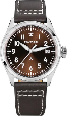 TACTICAL FROG MILITADO ML21 37mm Aviation-Inspired Field Watch, VH31 Sweep/515 Quartz Movement, Sapphire Crystal, BGW9 Lume, 100M Waterproof Men's Casual Dress Watch in Saudi Arabia